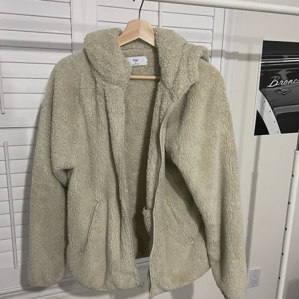 TNA cozy teddy jacket size M